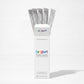 Probiotic 5-Pack inside — an open box with fanned silver sachet sticks on high-key white