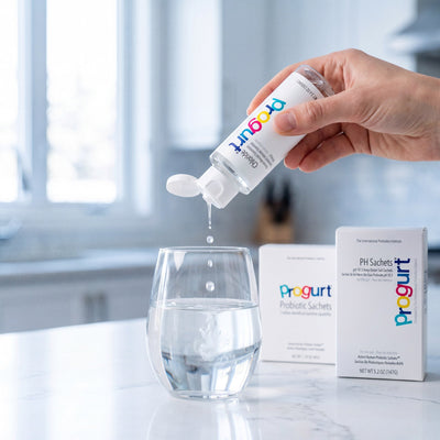 Gentle Reset bundle in a calm morning routine on a clean kitchen bench