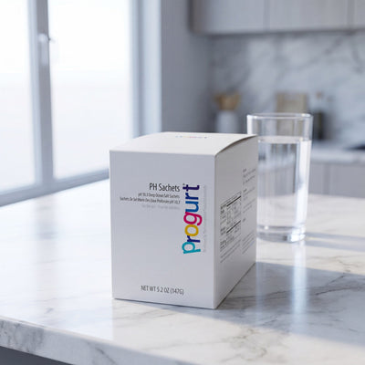 pH Sachets box on a clean bench in a calm morning routine